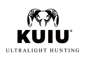 Logo and Link to KUIU Ultralight Hunting - Ram head above black lettering - URL: www.kuiu.com